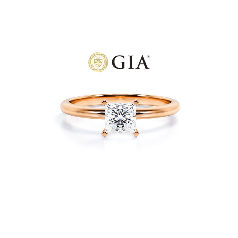 Anel Princesa De Ouro Rose 18k e Diamantes Brilhantes 70pts | New | anel-de-noivado, Anéis, diamante, noivado, pink | AUREA FINE JEWELRY