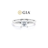 Anel Princesa De Ouro Branco 18k e Diamantes Brilhantes 70pts | New | anel-de-noivado, Anéis, diamante, noivado, white | AUREA FINE JEWELRY